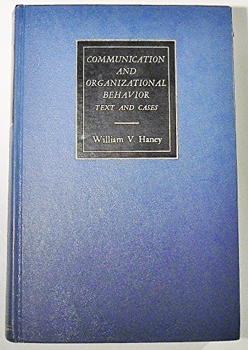 Book Communication and Organizational Behavior: Text and Cases (The Irwin Series in Management) free