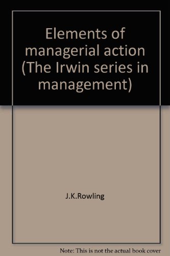 Book Elements Of Managerial Action free