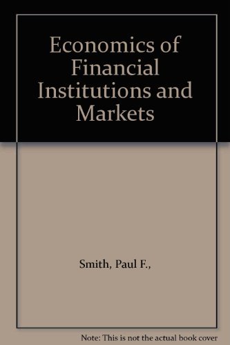 Book Economics Of Financial Institutions And Markets free