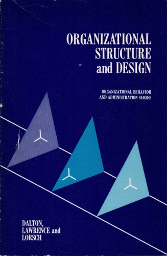 Book Organizational Structure And Design free