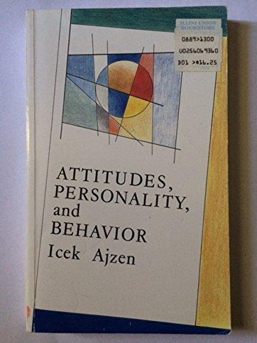 Book Attitudes, Personality, and Behavior (Mapping Social Psychology Series) free