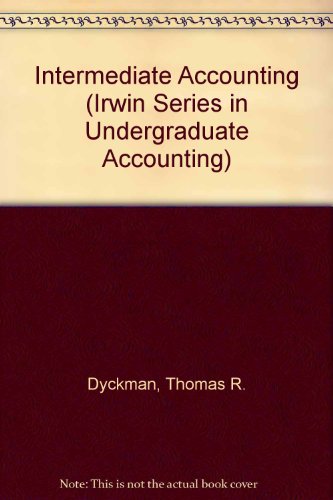 Book Intermediate Accounting (Irwin Series in Undergraduate Accounting) free