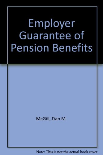 Book Employer Guarantee Of Pension Benefits free