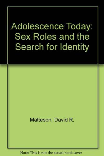 Book Adolescence today: Sex roles and the search for identity (The Dorsey series in psychology) free