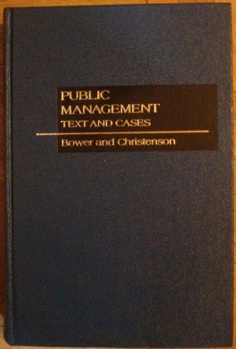Book Public management: Text and cases free