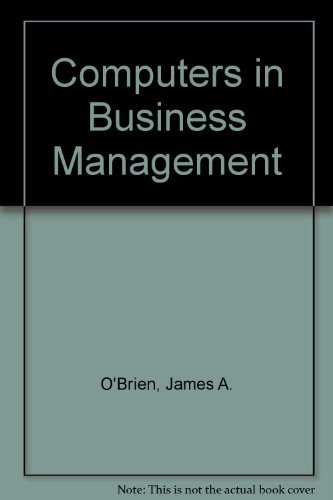 Book Computers in business management: An introduction (The Irwin series in information and decision sciences) free