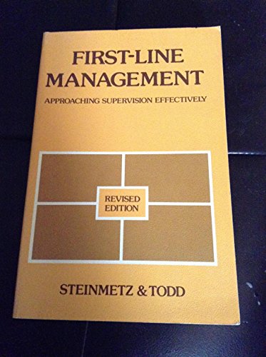 Book First-line management: Approaching supervision effectively free