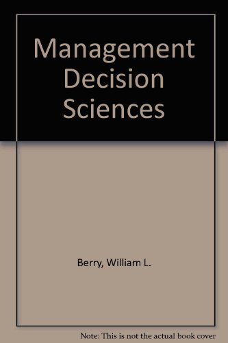 Book Management Decision Sciences: Cases And Readings free