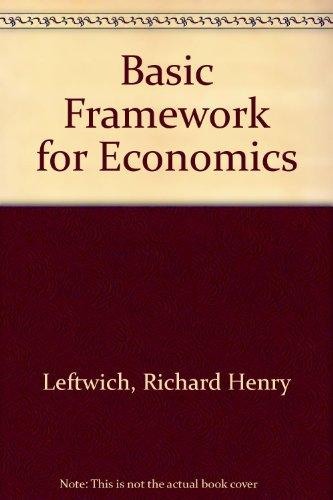 Book A basic framework for economics free
