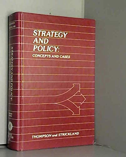 Book Strategy and policy: Concepts and cases free