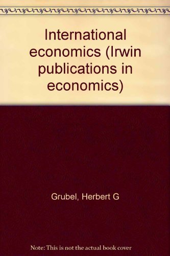 Book International economics (Irwin publications in economics) free