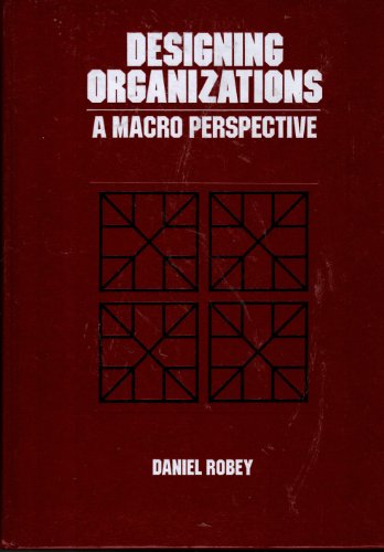 Book Designing Organizations (Irwin Series in Management and the Behavioral Sciences) free