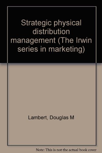 Book Strategic Physical Distribution Management free
