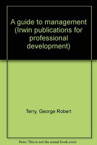 Book A Guide To Supervision (irwin Publications For Professional Development) free