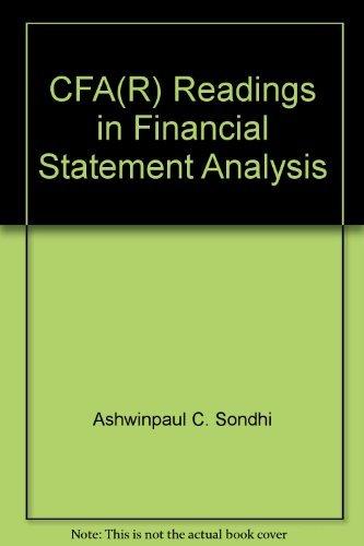 Book Readings In Financial Analysis free