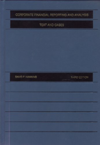 Book Corporate Financial Reporting and Analysis (Robert N. Anthony/Willard J. Graham series in accounting) free