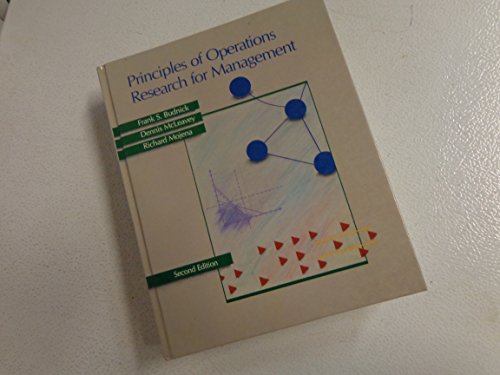 Book Principles of Operations Research for Management (Irwin Series in Quantitative Analysis for Business) free