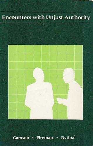 Book Encounters with unjust authority (The Dorsey series in sociology) free