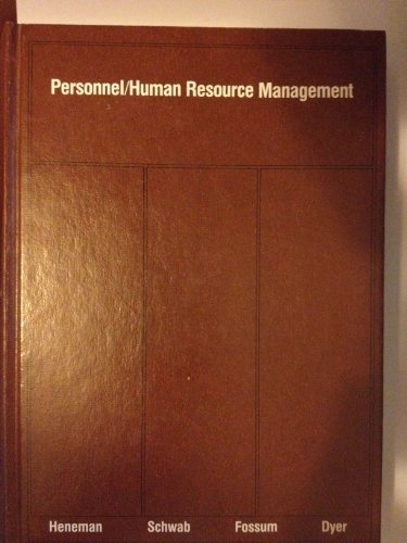 Book Personnel/human resource management (The Irwin series in management and the behavioral sciences) free