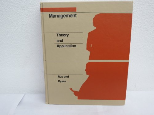 Book Management: Theory and application (The Irwin series in management and the behavioral sciences) free