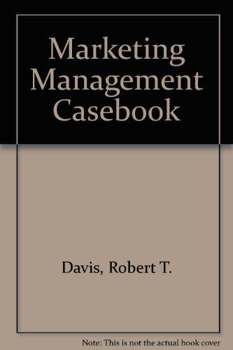 Book Marketing Management Casebook (The Irwin series in marketing) free