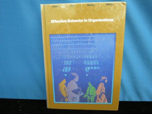 Book Effective behavior in organizations: Learning from the interplay of cases, concepts, and student experiences (The Irwin series in management and the behavioral sciences) free