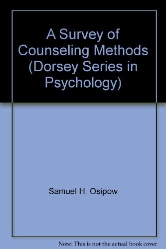 Book A survey of counseling methods (The Dorsey series in psychology) free