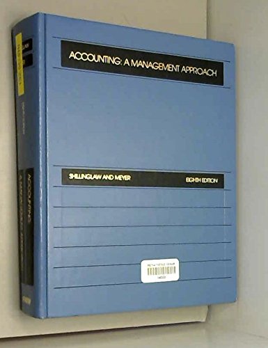 Book Accounting: A Management Approach (the Robert N. Anthony/willard J. Graham Series In Accounting) free