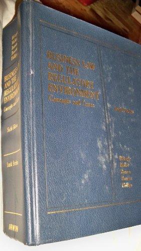 Book Business law and the regulatory environment: Concepts and cases (Lusk series) free