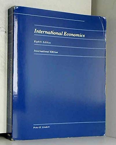 Book International Economics (Irwin Publications in Economics) free