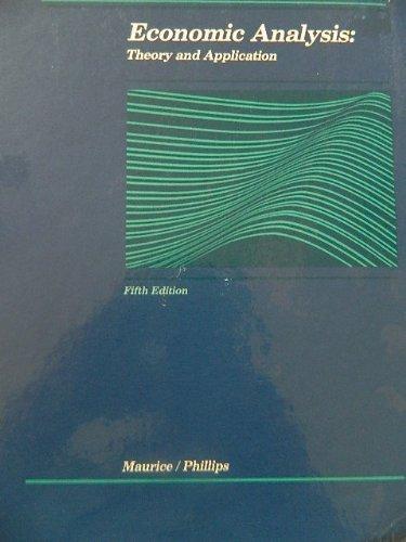 Book Economic Analysis: Theory And Application (irwin Series In Economics) free
