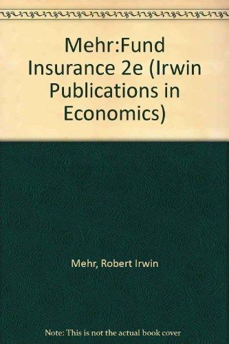 Book Fundamentals of Insurance (Irwin Series in Financial Planning and Insurance) free