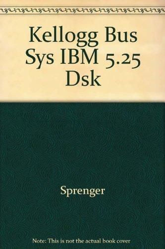 Book KELLOGG BUS SYS IBM 5.25 DSK free