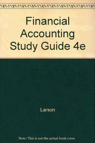 Book Financial Accounting Study Guide 4e free