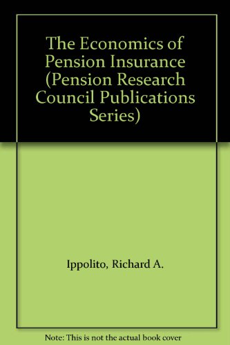 Book The Economics Of Pension Insurance free