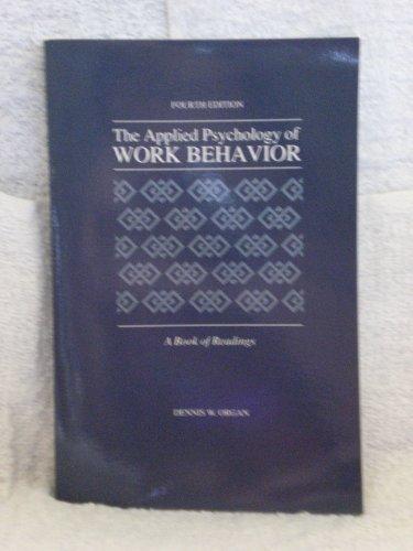 Book Applied Psychology of Work Behavior: A Book of Readings free