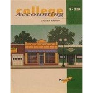 Book College Accounting, Chapters 1-29 (The Irwin Series in Undergraduate Accounting) free