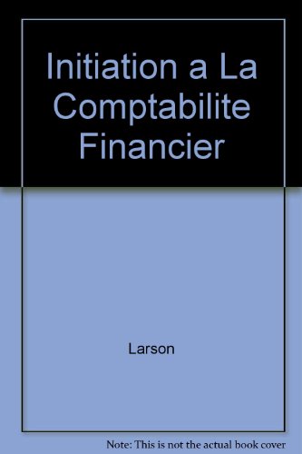 Book Initiation A La Comptabilite Financier free