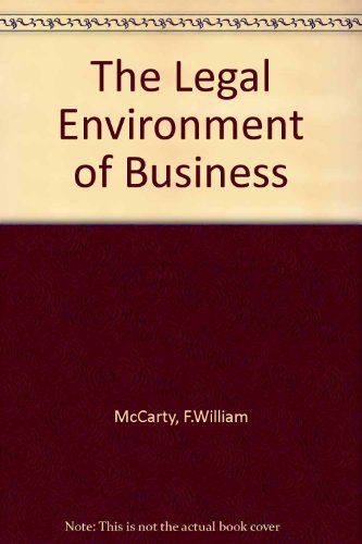 Book The Legal Environment of Business free