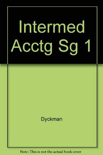 Book Study Guide for use with Intermediate Accounting Volume 1 Chapters 1 - 14 free