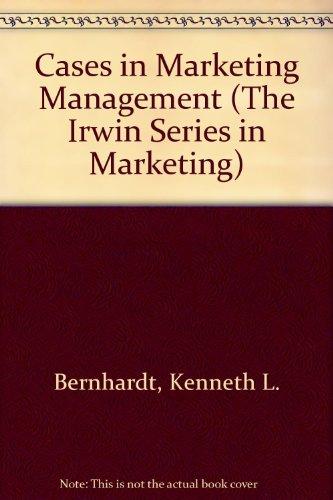 Book Cases in Marketing Management (The Irwin Series in Marketing) free