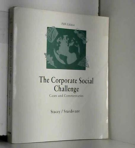 Book The Corporate Social Challenge: Cases and Commentaries free