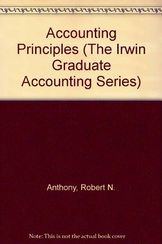 Book Accounting Principles (The Irwin Graduate Accounting Series) free