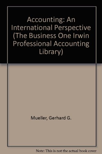 Book Accounting: An International Perspective (The Business One Irwin Professional Accounting Library) free