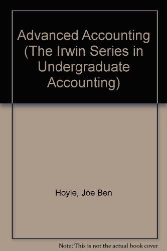 Book Advanced Accounting (The Irwin Series in Undergraduate Accounting) free