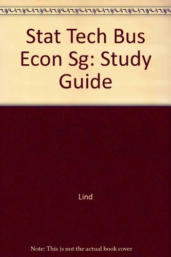 Book Statistical Techniques in Business and Economics: Study Guide for 8th Edition free
