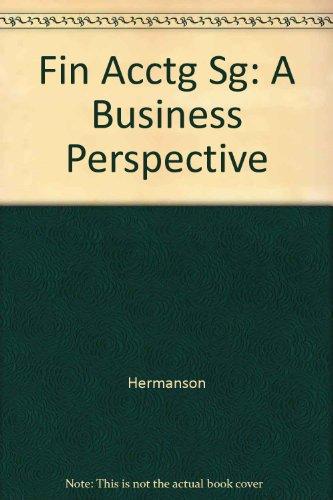 Book FIN ACCTG SG: a Business Perspective free