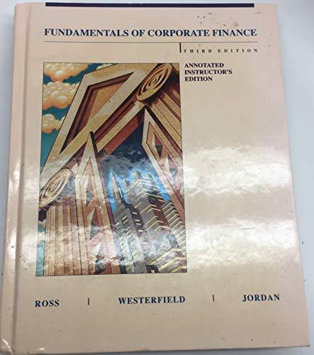Book Fundamentals Of Corporate Finance:  Annotated Insturctor's Edition:  Third Edition free