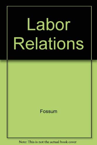 Book Labor Relations: Development, Structure, Process free