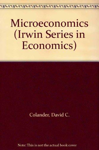 Book Microeconomics (irwin Series In Economics) free